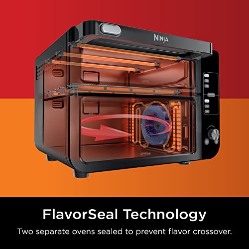 Ninja DCT451 12-in-1 Smart Double Oven with FlexDoor, Stainless Steel P340