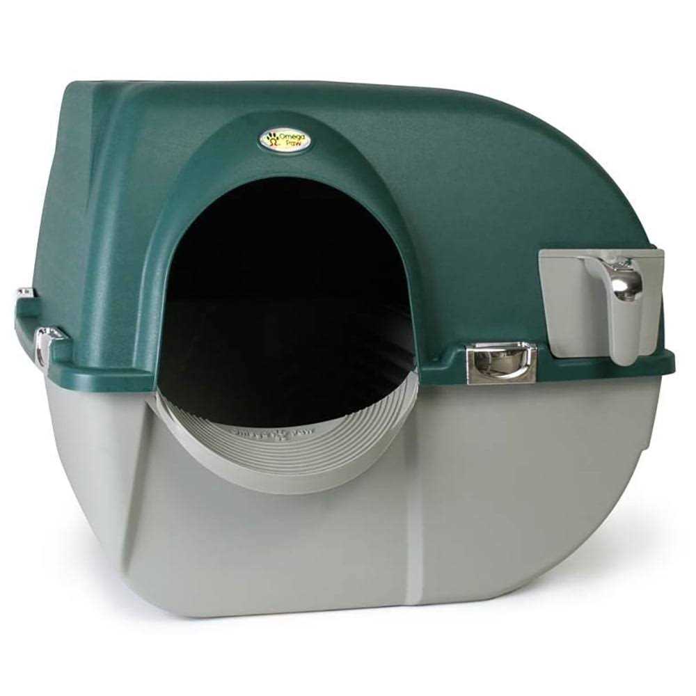 Omega Paw Easy Fill Roll n Clean Self Cleaning Cat Litter Box Q4800