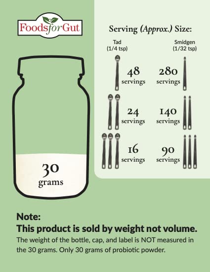 Lactobacillus Acidophilus Probiotic Powder 200 Billion CFU, 30 Grams N310610