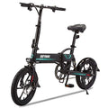 Gotrax EBE1 16" Folding Electric Bike, Max Range 25Miles(Pedal-assist1), 15.5mph by Peak 500W,Rear Suspension Commute Electric Bicycle for Adult/Teens