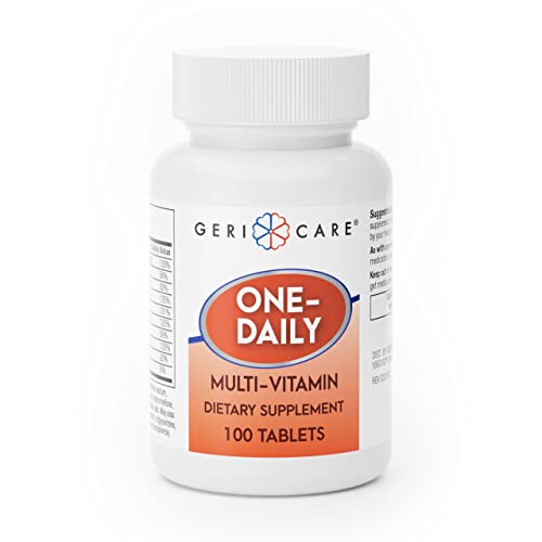 GeriCare One-Daily Multi-Vitamin Tablets Dietary Suplement, 1000 Count (Pack of 1)