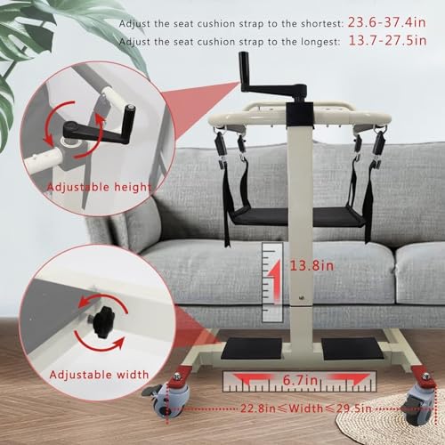 Patient Lift Transfer Chair, 220lbs Capacity Q77849