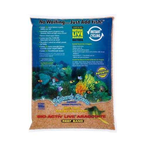 Nature's Ocean Bio-Activ Live Aragonite Saltwater Aquarium Sand S9149
