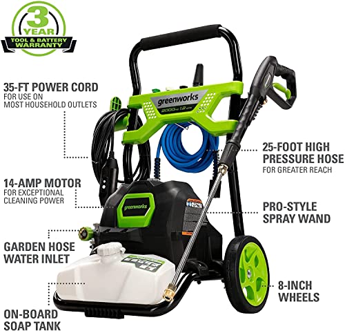 Greenworks 2000 PSI Pressure Washer GPW2003 V570247