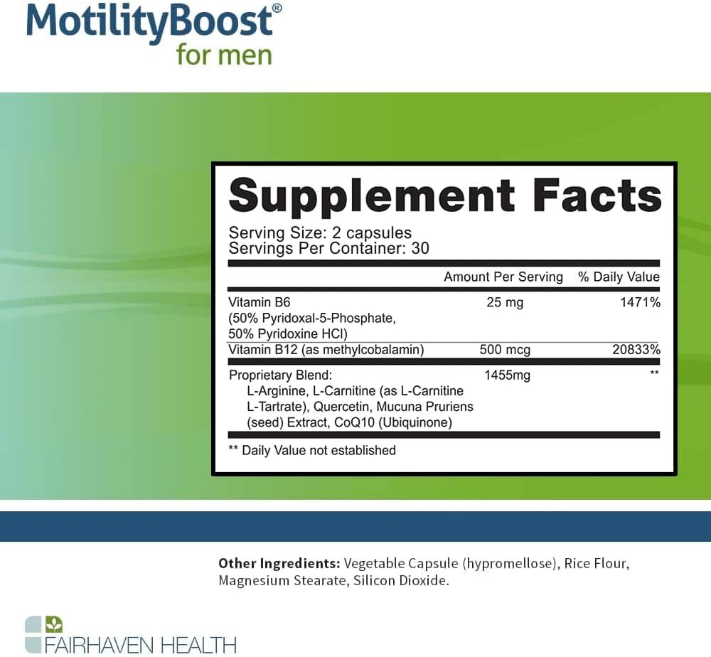 FertilAid for Men MotilityBoost Countboost Bundle Male Fertility Supplement with Maca Ashwagandha CoQ10 Zinc X705183