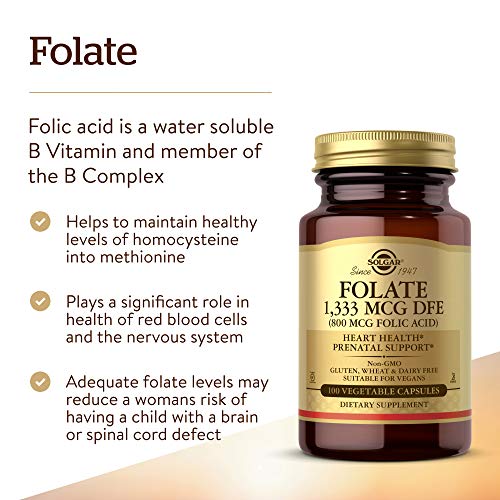 Solgar Folate 1,333 MCG DFE, 250 Tablets J14323