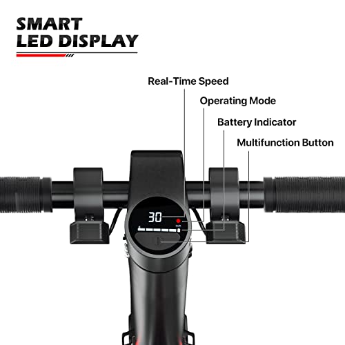 MoNiBloom E-Scooter Electric Folding Scooter with LED Display and Bluetooth APP E53743