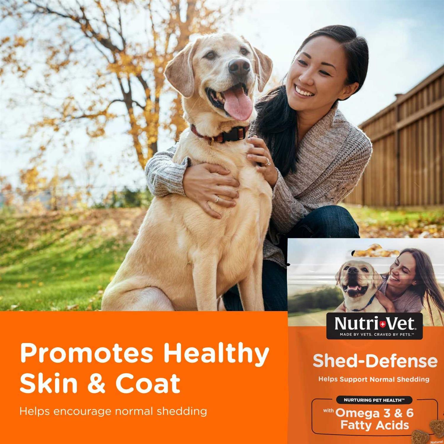 Nutri-Vet Shed Defense Soft Chews for Dogs V716328