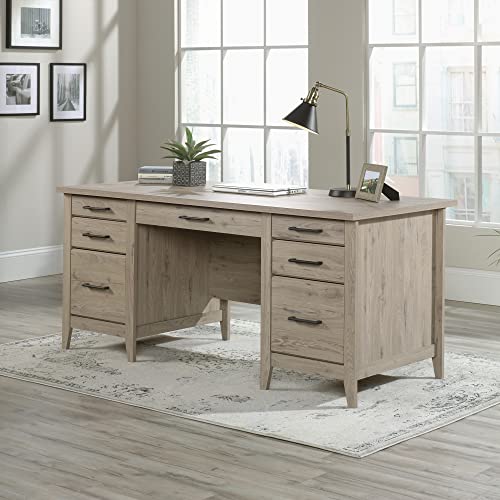 Sauder Summit Station 66"W Executive Computer Desk, Laurel Oak T123902