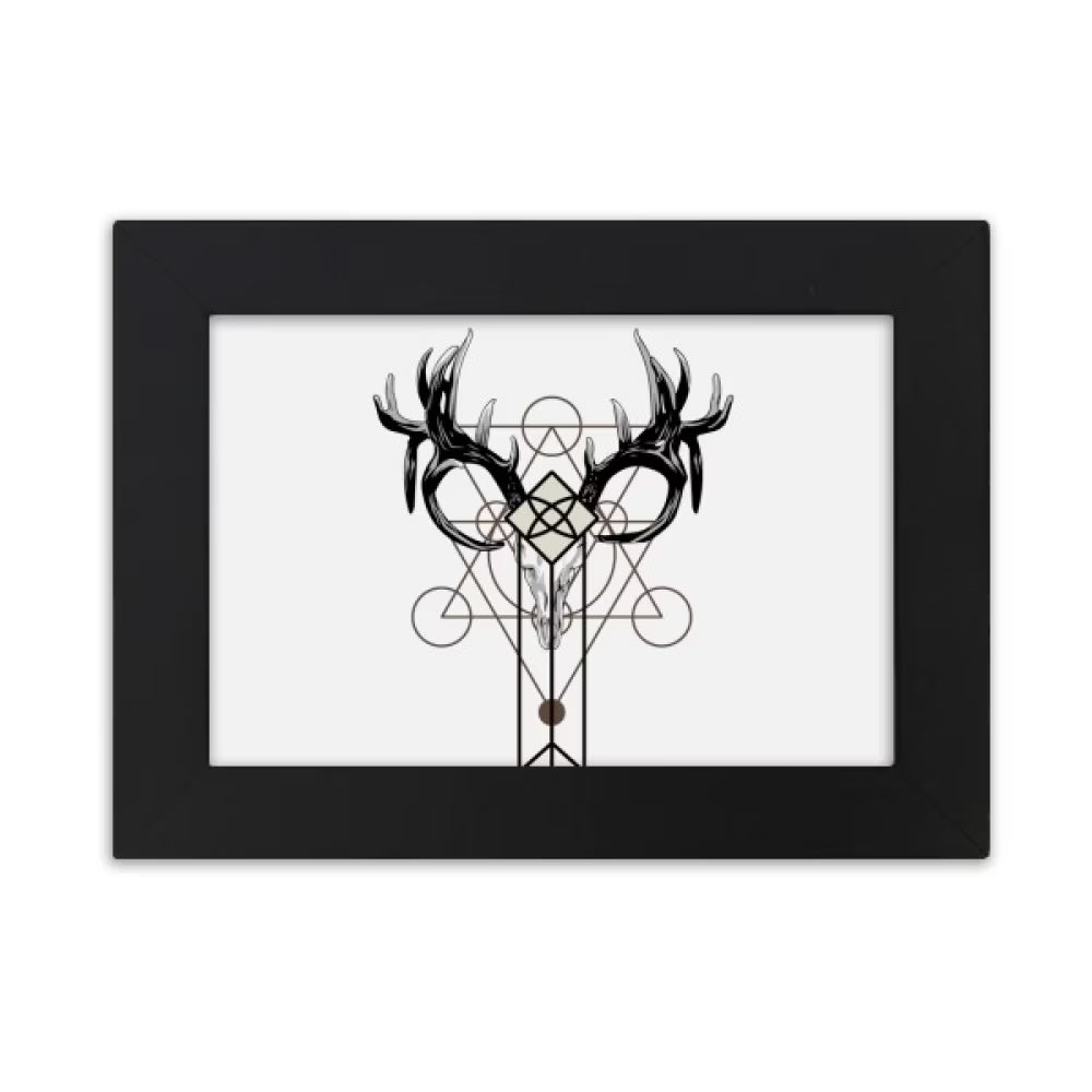 Lines Depict Mystery Horn Desktop Photo Frame Ornaments Picture Art Painting
