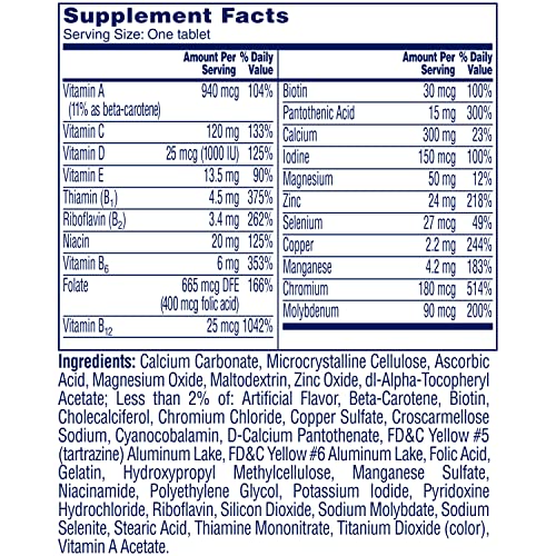 One A Day Women’s 50+ Multivitamin, 100 Count J559127