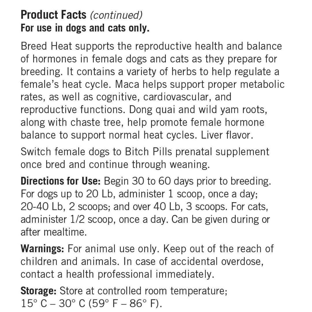 Lots of Love Pet Pro Breed Heat Breeding & Reproductive Supplement for Dogs & Cats T419310