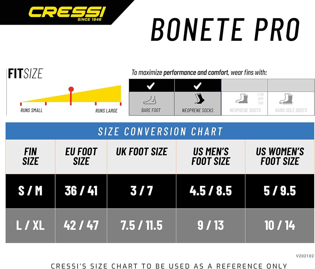 Cressi Bonete Pro Dry Set, Black/Orange, S/M V8040