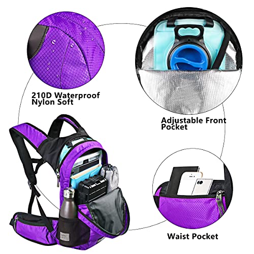 Hydration Backpack with 2L Insulated Water Bladder for Running, Cycling, Hiking S9543