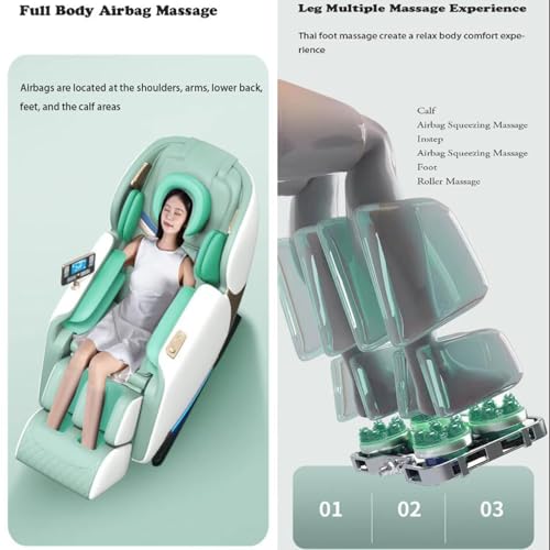 Shiatsu Heated 3D Zero Gravity Massage Chair with Bluetooth Speaker R1689