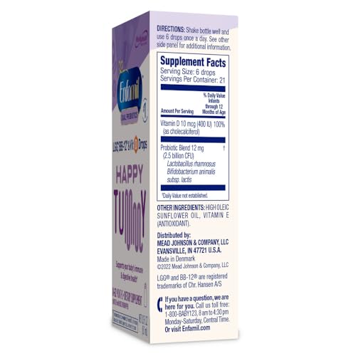Enfamil Dual Probiotics Vitamin Drops, 8.7mL Bottle Y829143