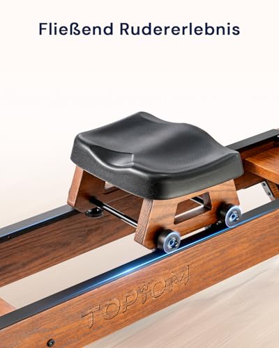 Water Rowing Machine for Home Use, Oak Wood with Bluetooth Monitor G6821
