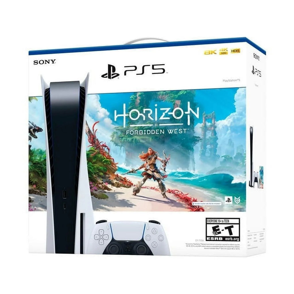 PS5 Video Game Console Disc Edition - Horizon Forbidden West Bundle with Cefesfy Stand and Cooling Station F245