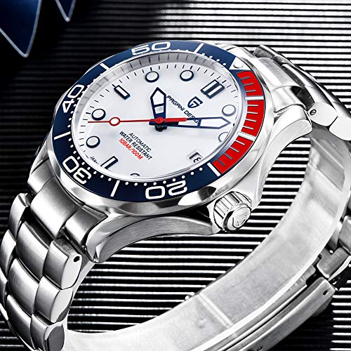 HaiQin Pagani Design 007-Model Automatic Diving Watch for Men, Stainless Steel Band N744690