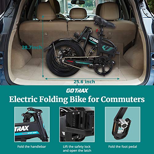 Gotrax EBE1 16" Folding Electric Bike, 500W, 25 Mile Range X158393