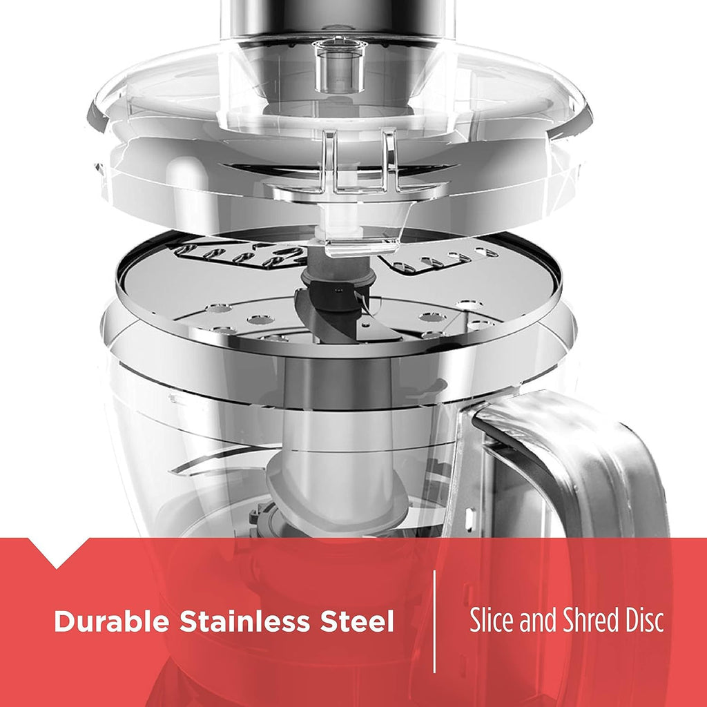 BLACK+DECKER FP1600B 8-Cup Food Processor, Stainless Steel Blade, Black C823463