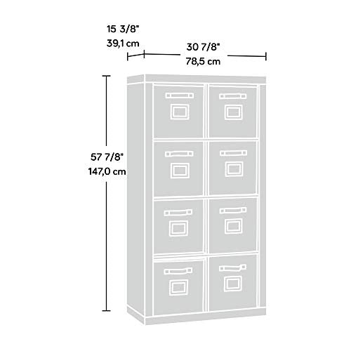 Sauder Stow-away 8-Cube Storage Organizer, Smoked Oak I47918