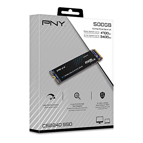 PNY CS2240 1TB M.2 NVMe Gen4 Internal SSD W29340