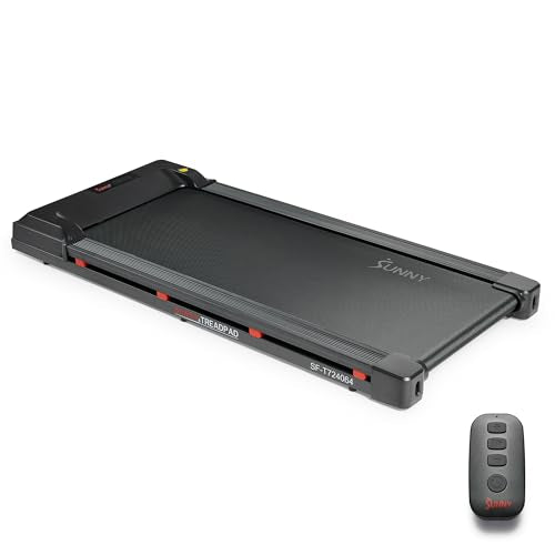 Sunny Health & Fitness Smart WiFi Treadmills – Compact, Foldable, Portable, Under Desk & Incline Options (Manual & Auto), Brushless Motor, & Bluetooth SunnyFit App, LED Display, Shock Absorption