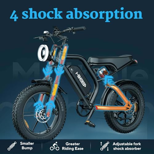 K6 Electric Bike for Adults, 20 x 4 Inch Fat Tire, 750W Motor, 48V Detachable Battery M879