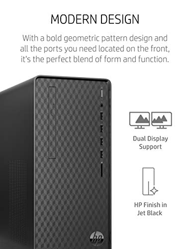 HP Desktop PC, AMD Ryzen 3, 8GB RAM, 512GB SSD, Windows 11 Home, Black C711249