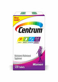 Centrum Multivitamin Tablet for Women, Multivitamin/Multimineral Supplement with Iron, Vitamin D3, B Vitamins and Antioxidant Vitamins C and E, Gluten Free, Non-GMO Ingredients - 200 Count