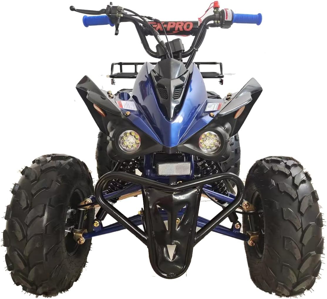 X-PRO Blast 125cc ATV Automatic Transmission with Reverse, LED Headlight, Blue X9020
