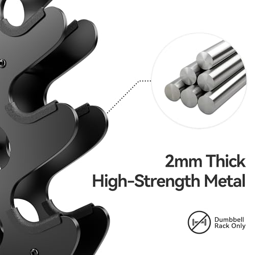 Dumbbell Rack Stand with Protective Edge Rubber Covers for Home Gym P303197
