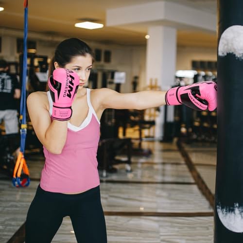 Boxing Training Gloves for Women & Adult, Shockproof for Muay Thai Sparring Kickboxing H187602