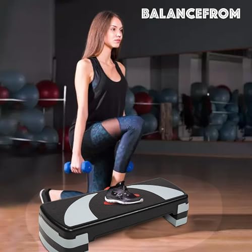 BalanceFrom Aerobic Step Platform Exercise Stepper for Home Gym Cardio & Balance Training B6436