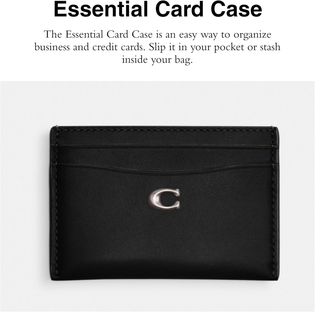 Coach Essential Card Case in Black U600866