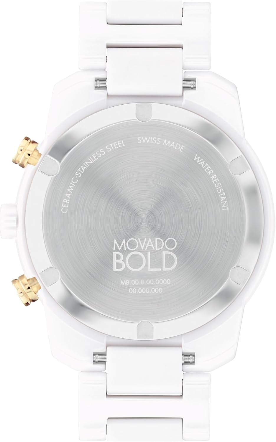 Movado Bold Verso Men's Sport Watch - Swiss Quartz Chronograph, Ceramic Bracelet, 44mm N818802