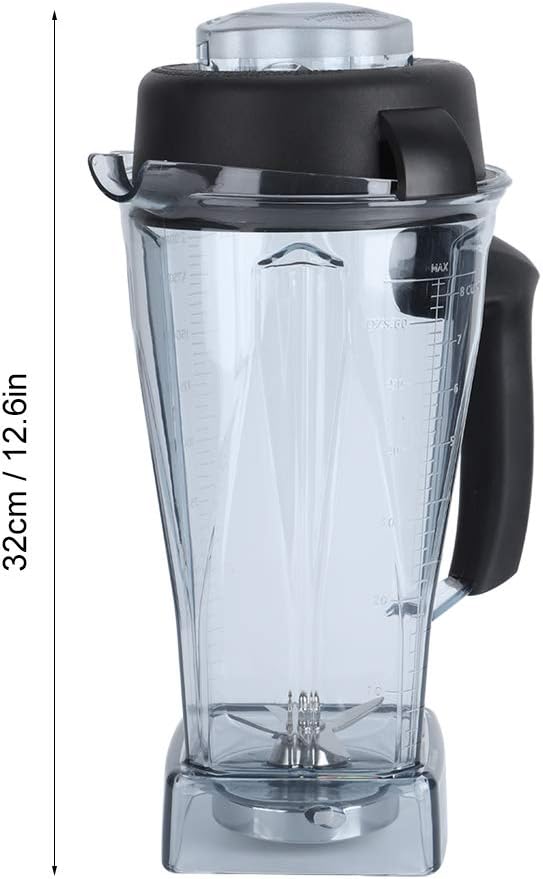 64oz Transparent Blender Container Cup with Lid and Blade Replacement for Vitamix N230