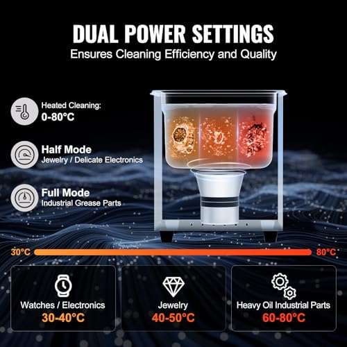 VEVOR 10L Ultrasonic Cleaner, 240W Digital Machine with Heater & Timer C9757
