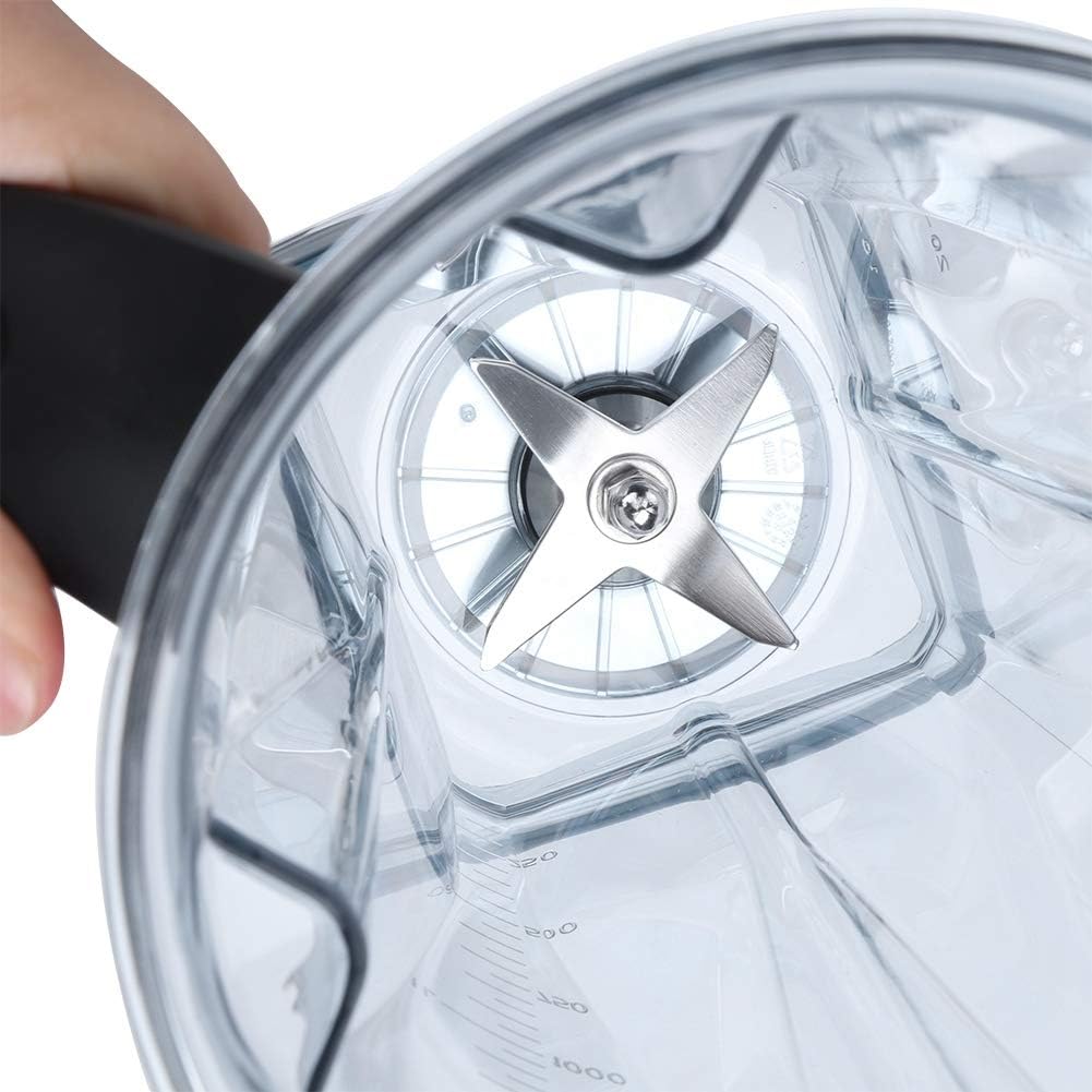 64oz Transparent Blender Container Cup with Lid and Blade Replacement for Vitamix N230