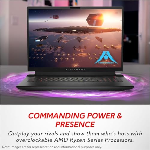 Alienware M18 Gaming Laptop, 18" FHD+ 480Hz, Ryzen 9, RTX 4070, 16GB DDR5, 1TB SSD, Win11 Pro D574416