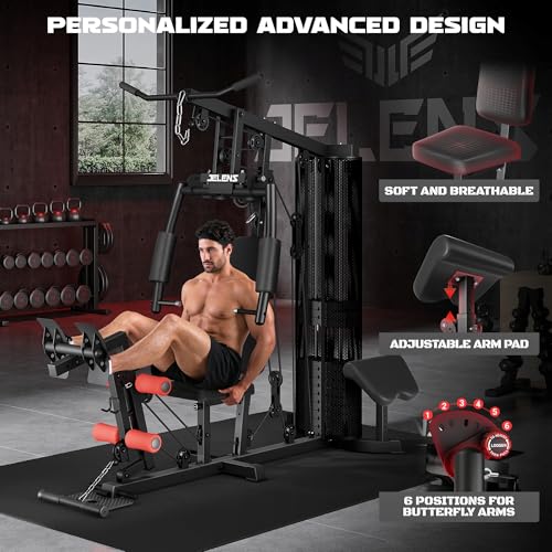 H11 Home Gym Equipment with 150LBS Weight Stack and Pulley System V316198