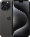 Apple iPhone 15 Pro Max, 256GB, Black Titanium - T-Mobile (Renewed)