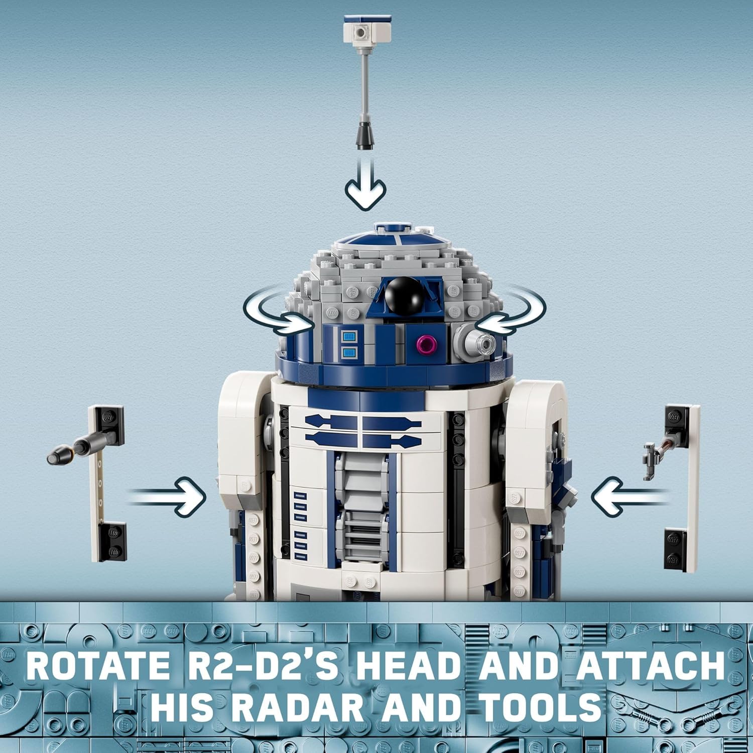 LEGO Star Wars R2-D2 Brick Built Droid Figure with 25th Anniversary Darth Malak Minifigure F86154