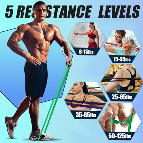 LEEKEY Resistance Bands with Handles and Door Anchor for Home Workouts O73971