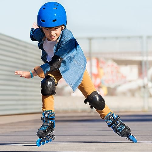 Kuxuan Skates Adjustable Illuminating Inline Skates for Kids and Adults E924535
