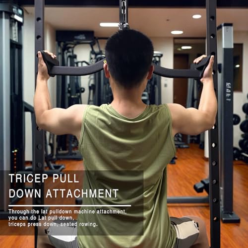LAT Pull Down Bar for Cable Machine, Tricep Strength Training Handle M7875