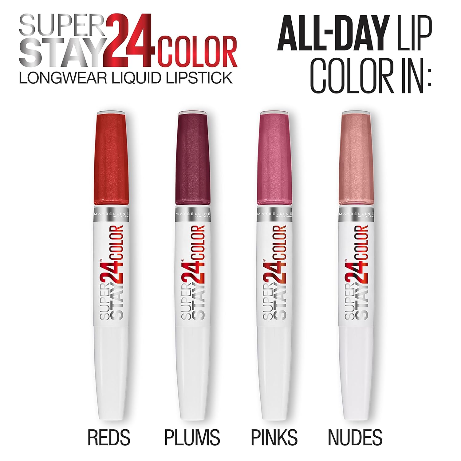 Maybelline Super Stay 24 2-Step Liquid Lipstick, Merlot Armour, 1 oz (Pack of 2) A165299