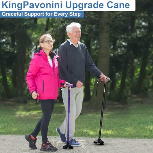 Foldable Adjustable Walking Cane for Men & Women with Travel Bag K5425