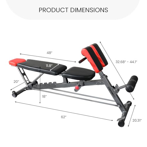 Finer Form Multi-Functional FID Weight Bench for Full Body Workout R20607